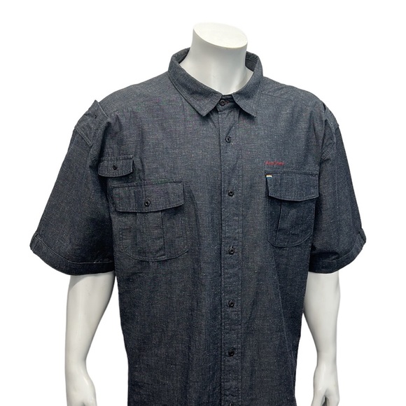 AKOO "The Weak Shall Be Eaten Only The Strong Survive" Embroidered Shirt 4XL 4X - Picture 6 of 13